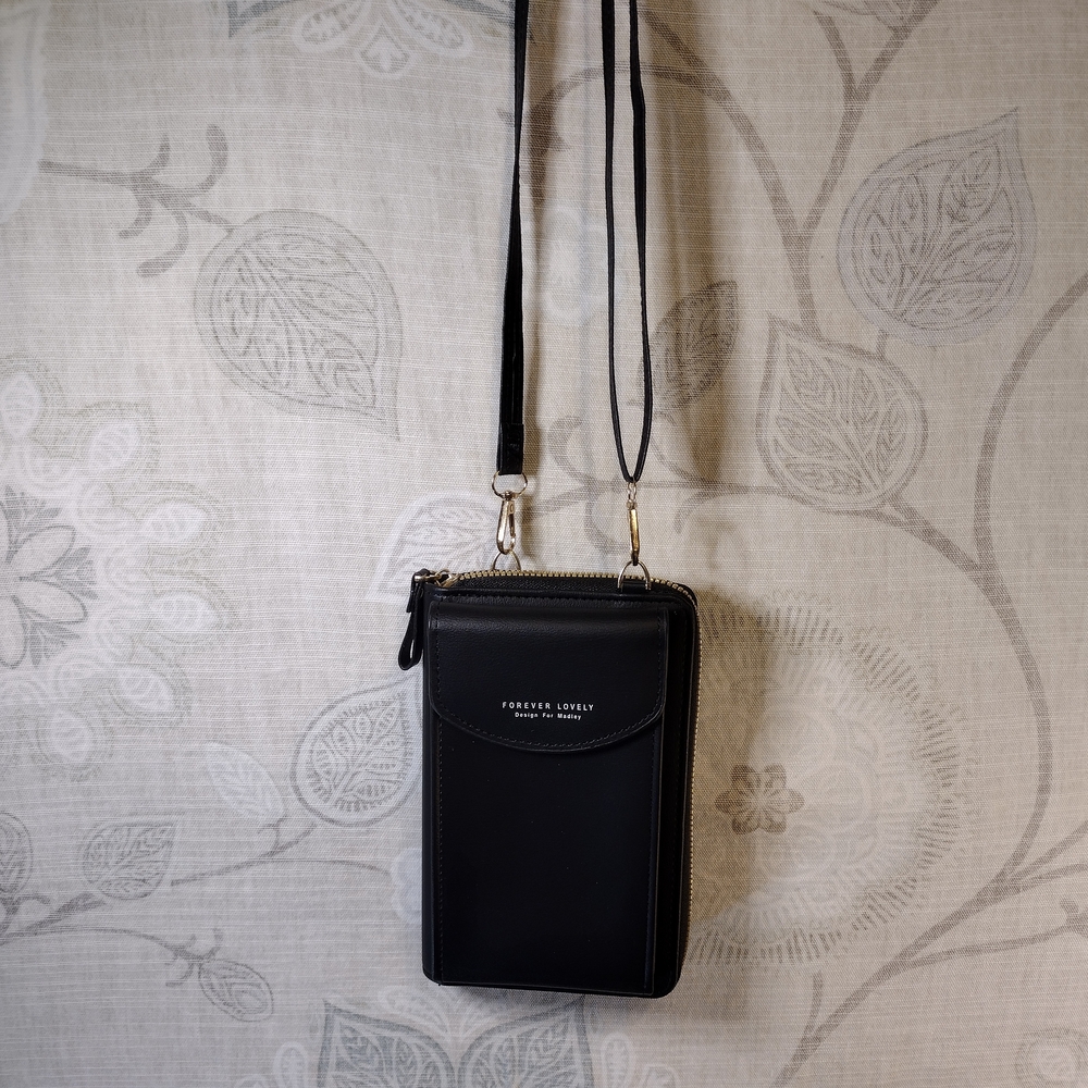 Forever Lovely Black Crossbody Bag